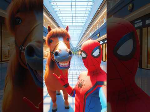 Spider man ko lena hai horse race me bhag #shorts