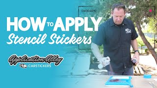 How To Apply Custom Stencils Stickers for Painting