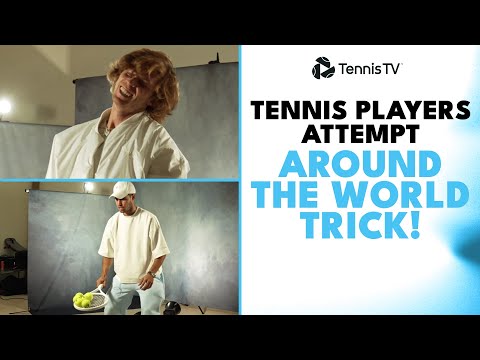 ATP Tennis Players Attempt 'Round The World' Trick! 🌎🔄