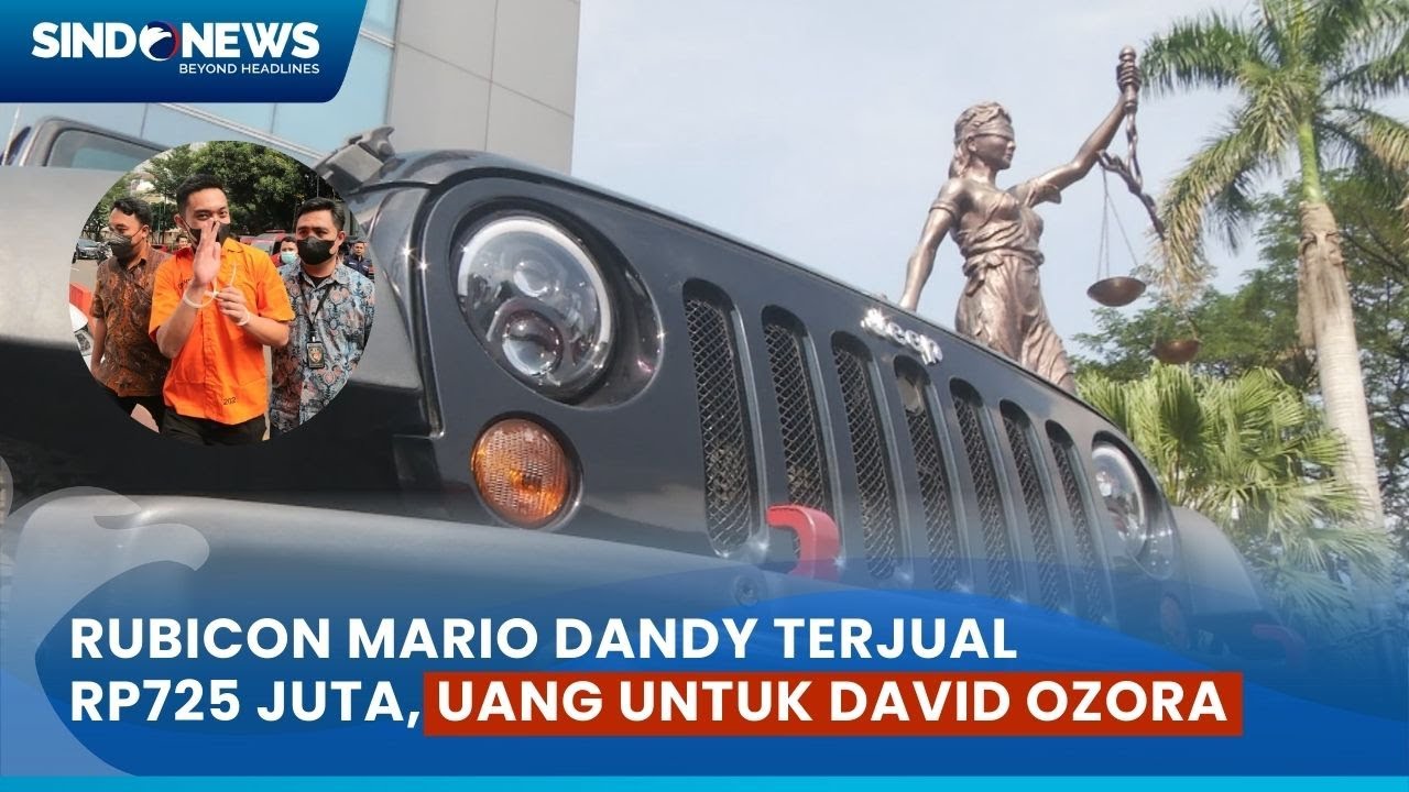 Sosok Pembeli Mobil Rubicon Mario Dandy Rp725 Juta, Uang Diserahkan untuk David Ozora