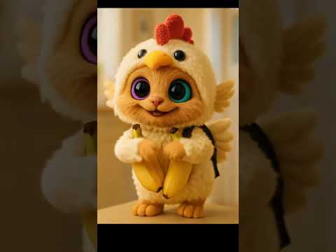 Trend chicken banana dance #kicuu #plush #chicken #banana #kawaii #かわいい #dance #cute #ai #귀여운