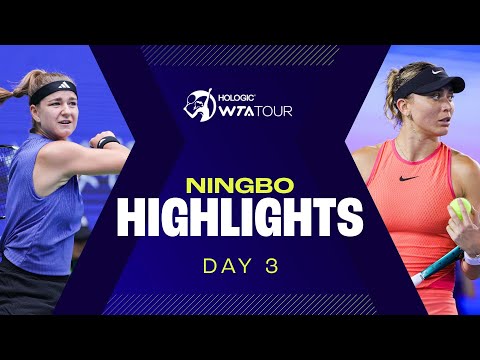 Muchova, Badosa, Yuan & Kasatkina in action on Day 3 at Ningbo 2024 | WTA Match Highlights