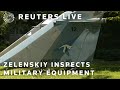LIVE: Ukrainian President Volodymyr Zelenskiy inspects French-manufactured military equipment