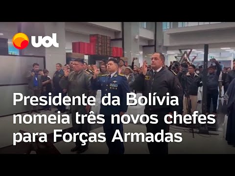 Tentativa de golpe na Bolívia: Presidente nomeia três novos chefes para as Forças Armadas bolivianas