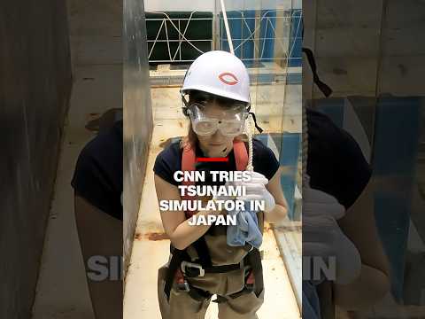 CNN tries tsunami simulator in Japan