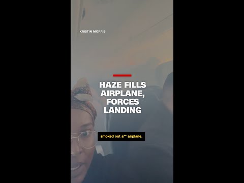 Haze fills airplane, forces landing
