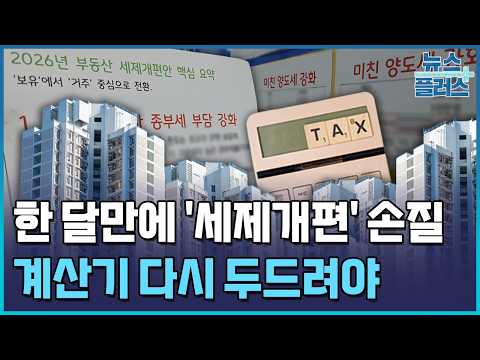 '오락가락' 세제 개편…혼돈의 부동산 <strong>시장</strong> / 한국경제TV뉴스