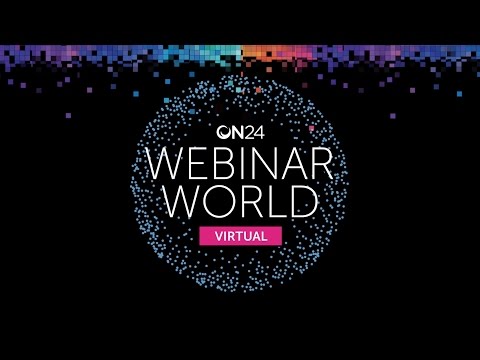 ON24 Webinar World Virtual shows business-to-business marketers how to engage hundreds, or even thousands of prospects, for almost an hour and convert them to highly-qualified leads with interactive, data-driven webinars. ON24 Webinar World Virtual shows business-to-business marketers how to engage hundreds, or even thousands of prospects, for almost an hour and convert them to highly-qualified leads with interactive, data-driven webinars.