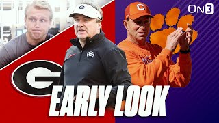 EARLY LOOK: Georgia Bulldogs vs Clemson Tigers | UGA OL, Garrett Riley Offense?, Carson Beck Swag