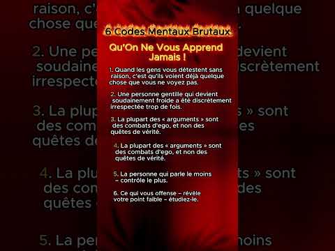 Les codes mentaux cachés