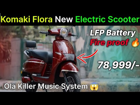 ⚡आगया Ola killer | Komaki Flora Electric Scooter | LFP Battery | All detail review |ride with mayur