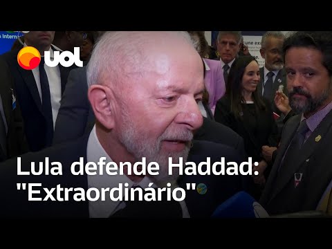 Lula diz que Haddad é 'extraordinário' e o defende sobre desoneração: 'Tentou ajudar empresários'