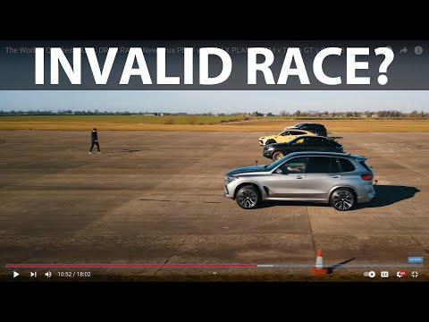 Tesla Model X Plaid drag race done by Carwow