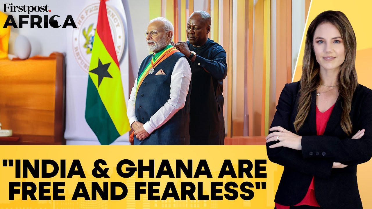 PM Modi Addresses Ghana Parliament; Talks of Global South Unity, Colonial Pain | Firstpost Africa