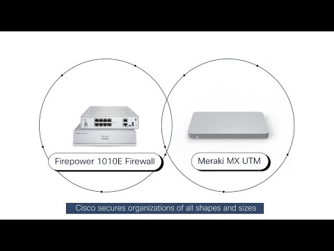 Meraki MX UTM and Firepower 1010E Firewall designed to keep your business open.