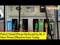 Petrol, Diesel Prices Reduced by Rs. 2 | New Prices Effective from Today | Citizens React | NewsX
