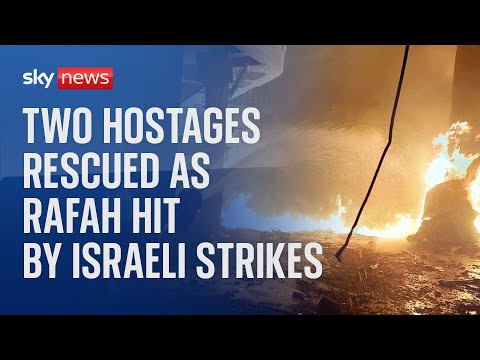 Two Israeli hostages rescued in Gaza as at least 37 killed in Rafah strikes | Israel-Hamas war
