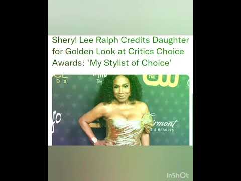 Sheryl Lee Ralph Credits Daughter for Golden Look at Critics Choice Awards: 'My Stylist of Choice'