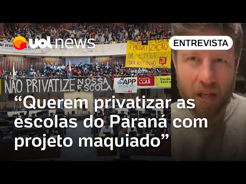 Privatizar escolas deu errado no mundo todo, diz deputado do Paraná; 'SP e MG também têm projetos'