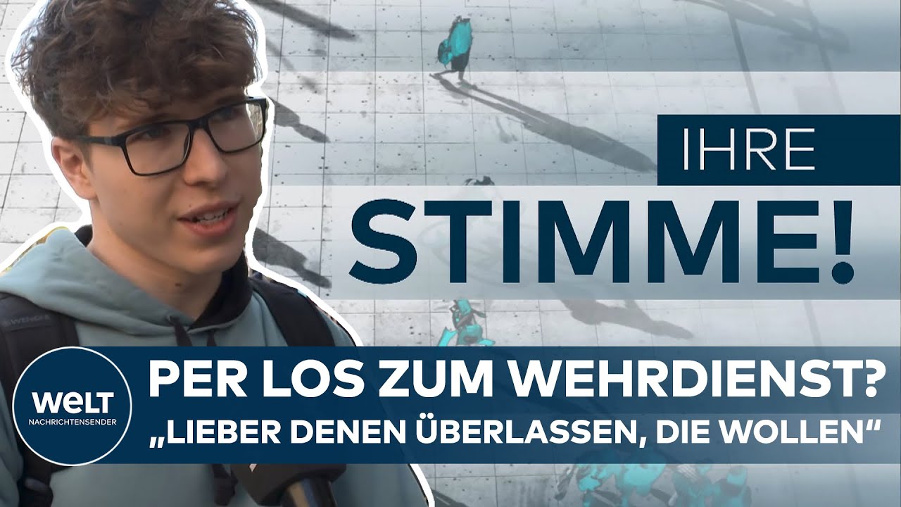 WEHRPFLICHT-DEBATTE: Ihre Stimme - Bürger äußern gemischte Reaktionen zum Los-Verfahren