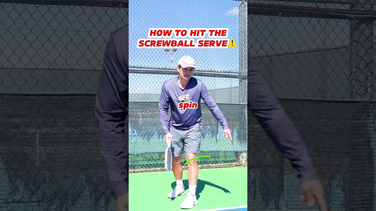 How to hit the Screwball Serve in Pickleball...