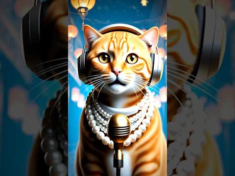 "Stylish Islamic Cat Singing at Night 🌙✨ |AI-Generated Cat Music Video" #catlovers #shorts #urdusong