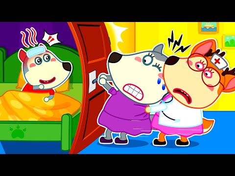 Oh No, Wolfoo Got Sick? 😨 Series About Mommy Wolf Family | Cartoon for Kids