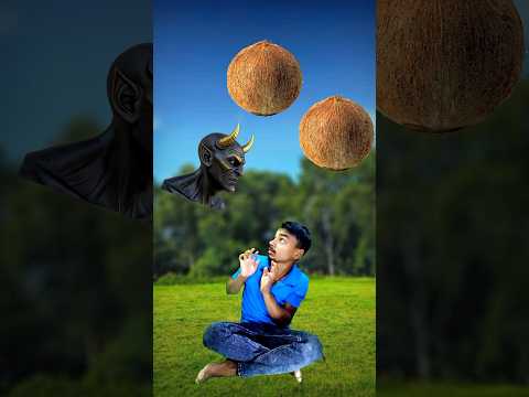 coconut से निकला राक्षस/#vfxmagic #shorts #vairl #shortfeets #trending
