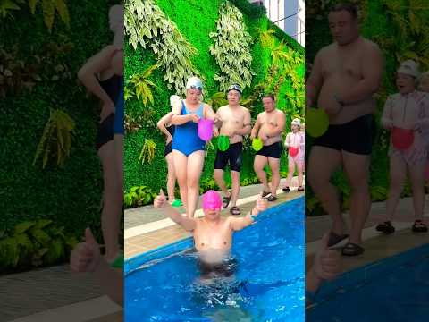 Swimming Pool 👙 🥽 Swimming Cap 🤪😚✌️#shorts #swimming #fitness #flyboard #bluesilver #waterpark