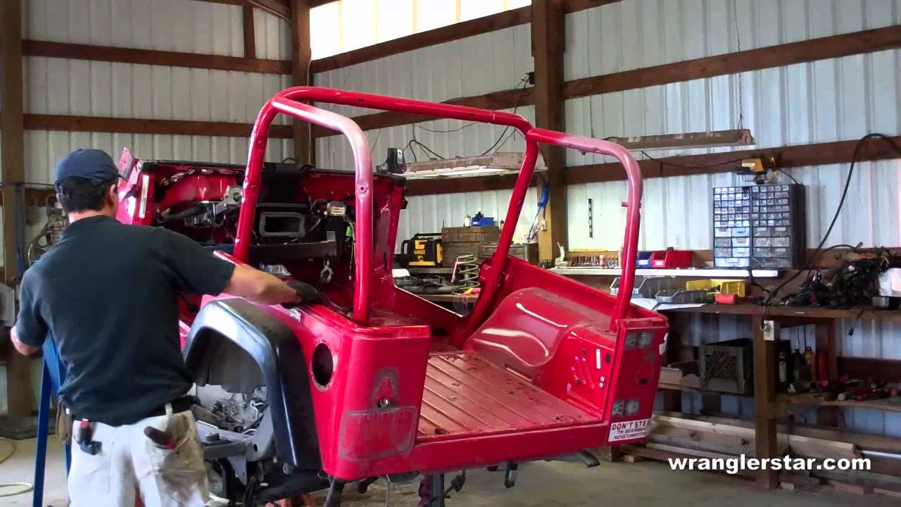 Removing jeep body #3