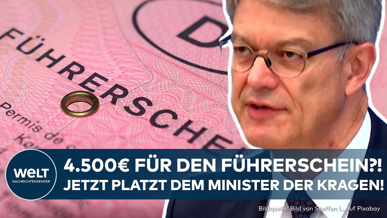 FÜHRERSCHEIN WAHNSINN: Bis zu 4.500 € für die Fahrerlaubnis! Verkehrsminister Schnieder plant Reform