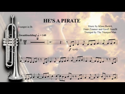 He's A Pirate (from "Pirates of the Caribbean") -  Bb Trumpet Sheet Music