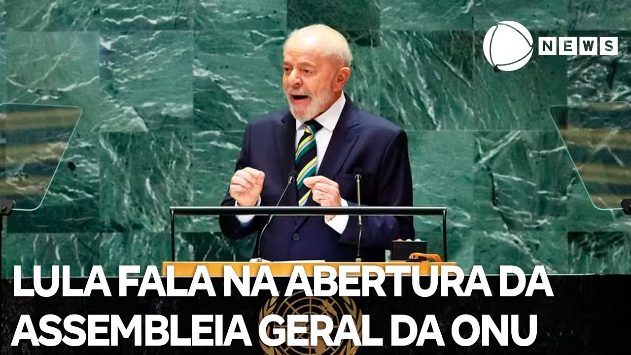 EM INSTANTES Assista ao discurso do presidente Lula na abertura da Assembleia Geral da ONU