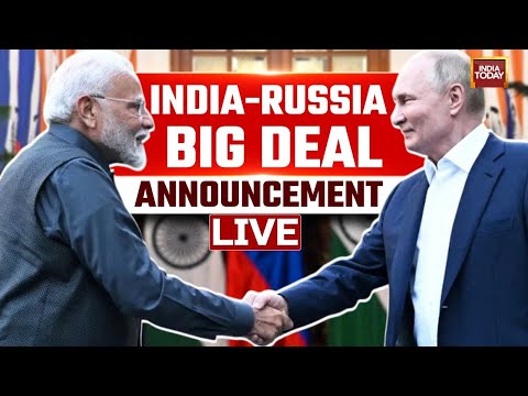 PM Modi & Vladimir Putin LIVE | India-Russia BIG Deals LIVE Updates | PM Modi LIVE | Putin LIVE