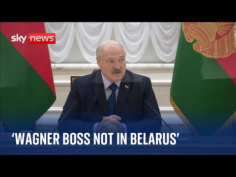 Lukashenko: Wagner boss Prigozhin is in Russia and not in Belarus
