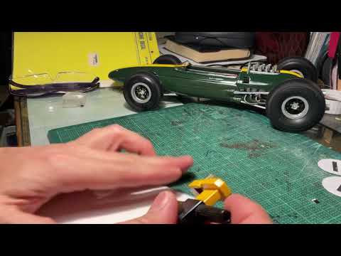 今日の工作　コグレ　ロータス33 ゼッケンを作る