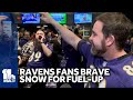 Fans turn out for Ravens Playoffs Purple Friday Fuel-Up