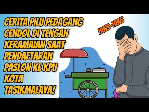 Cerita Pilu Pedagang Cendol di Tengah Keramaian saat Pendaftaran Paslon ke KPU Kota Tasikmalaya!