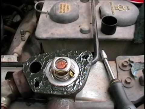1992 Ford F-150 Pickup thermostat replacement - YouTube ford expedition engine coolant diagram 