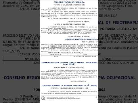 #CREFITO MG - EXONERAÇÃO#