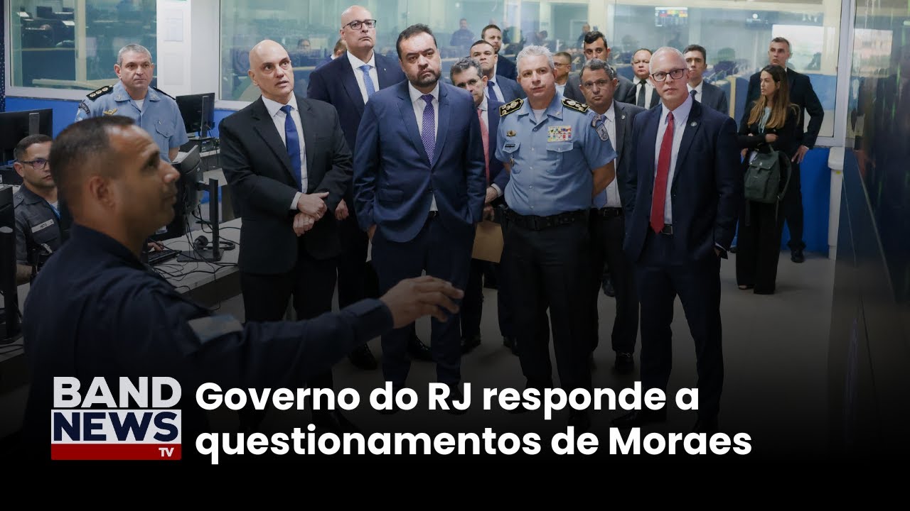 Moraes vai ao Rio de Janeiro e se reúne com governador | BandNews TV