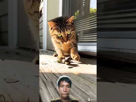 kucing bermain ular #funny #ularbesar #catvideos #kucinglucu #ytshorts