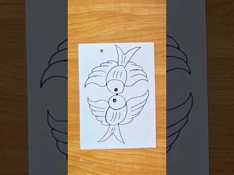 How to draw Bird 🐦 🐦⬛ #shortsfeed #art #birds