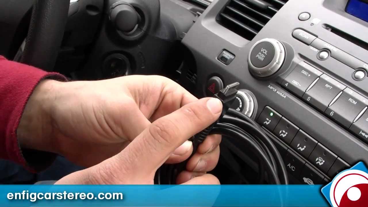 How to install aux input in honda civic 2008 #2