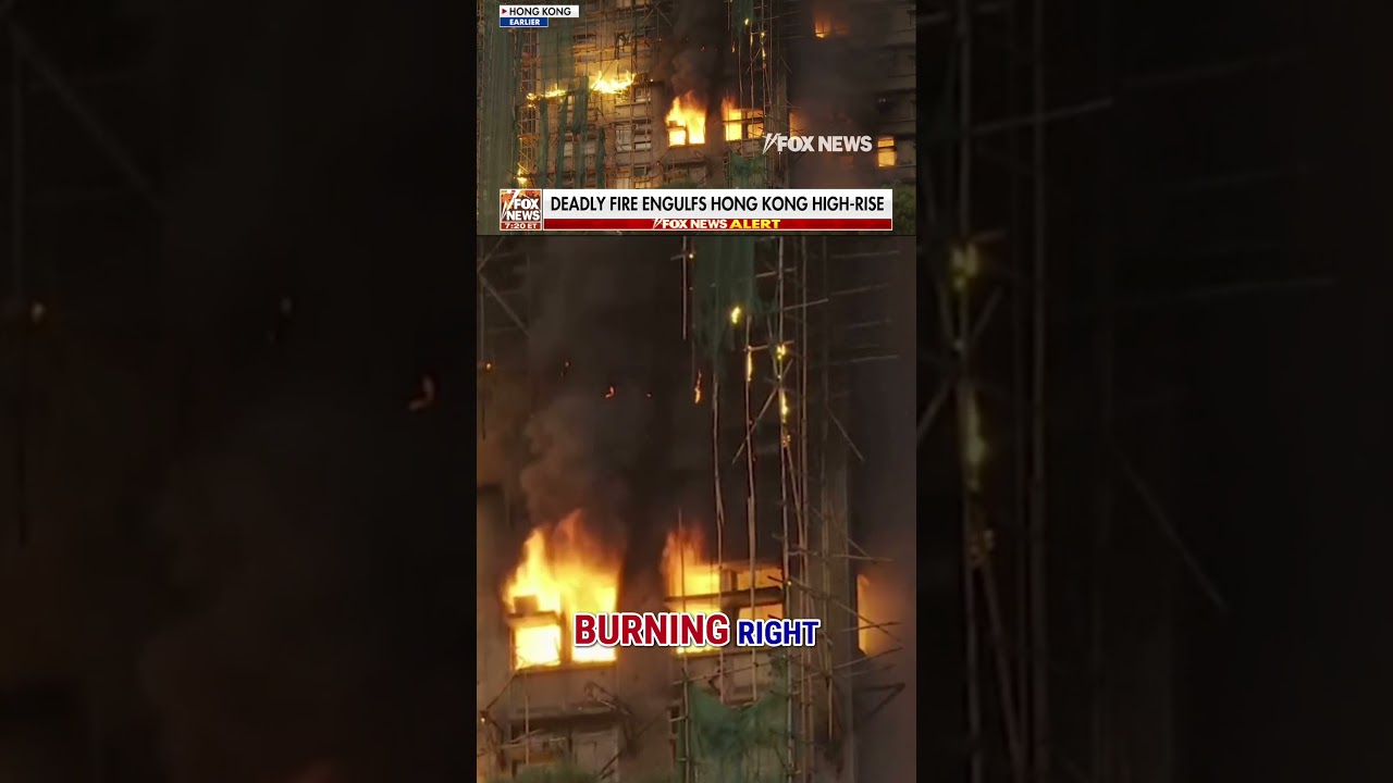 DEADLY fire breaks out at Hong Kong high-rise #foxnews #news #us #fox