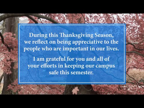 Fayetteville State University Thanksgiving Greeting