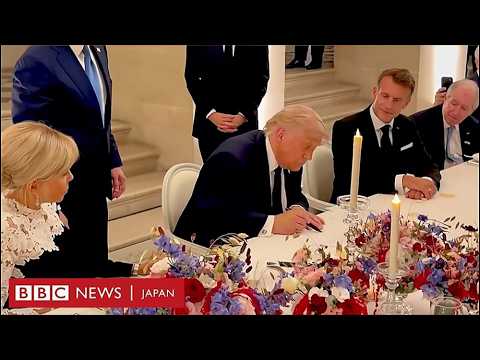 トランプ氏、仏ヴェルサイユ宮殿で米・イラン合意に署名
