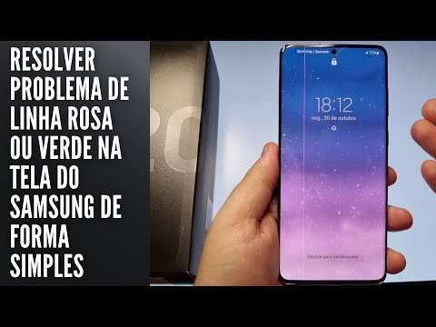 Como Resolvi o problema de linha rosa ou verde na tela do Samsung