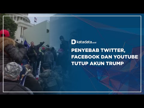 Penyebab Twitter, Facebook, dan Youtube Tutup Akun Trump | Katadata Indonesia