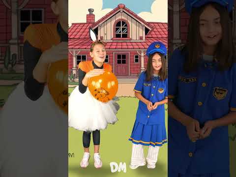 Old Macdonald Had a Farm with Police & Fox #kidssong #nurseryrhymes #shorts